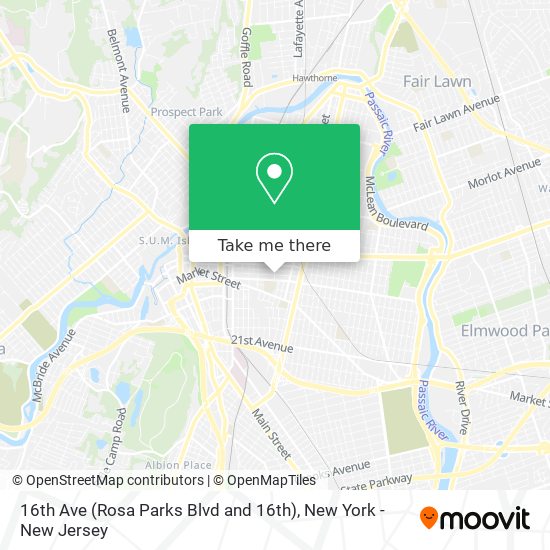 Mapa de 16th Ave (Rosa Parks Blvd and 16th)