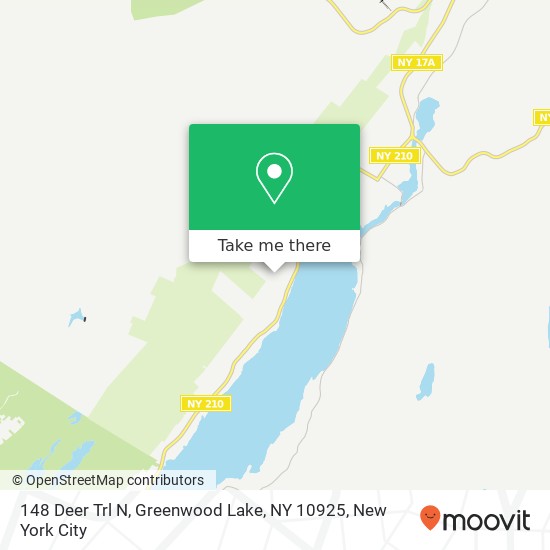 148 Deer Trl N, Greenwood Lake, NY 10925 map