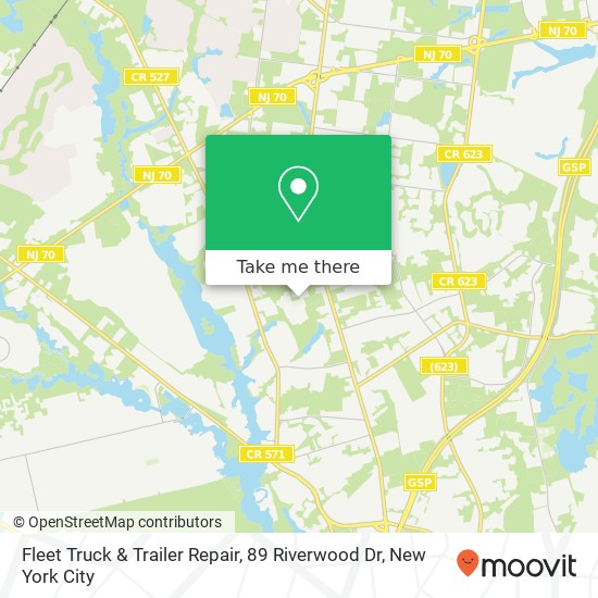 Fleet Truck & Trailer Repair, 89 Riverwood Dr map