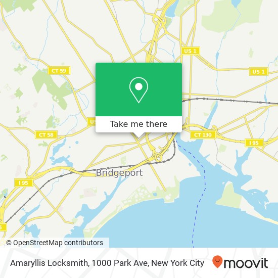 Mapa de Amaryllis Locksmith, 1000 Park Ave