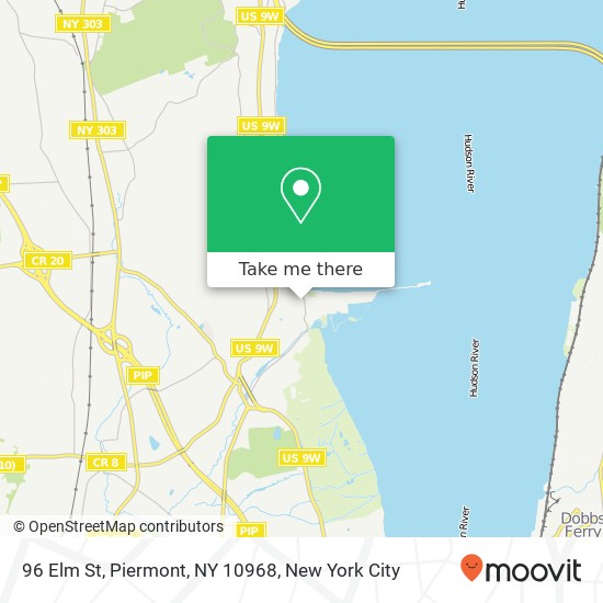 Mapa de 96 Elm St, Piermont, NY 10968