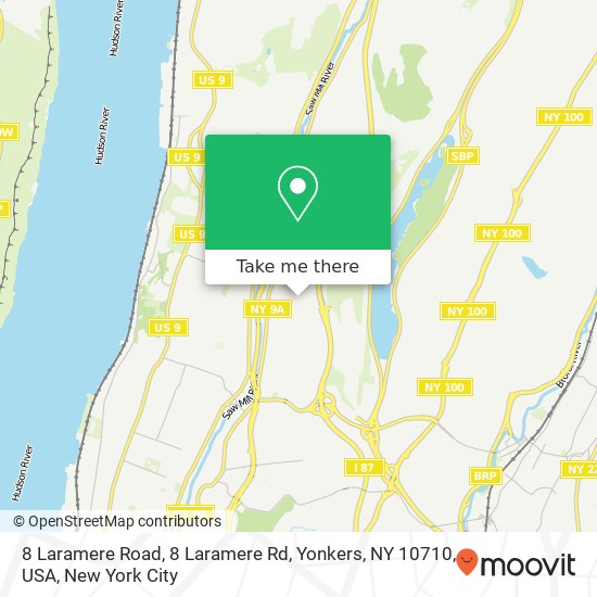 8 Laramere Road, 8 Laramere Rd, Yonkers, NY 10710, USA map