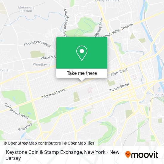 Keystone Coin & Stamp Exchange map