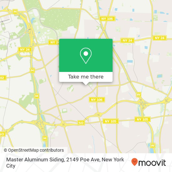 Mapa de Master Aluminum Siding, 2149 Poe Ave