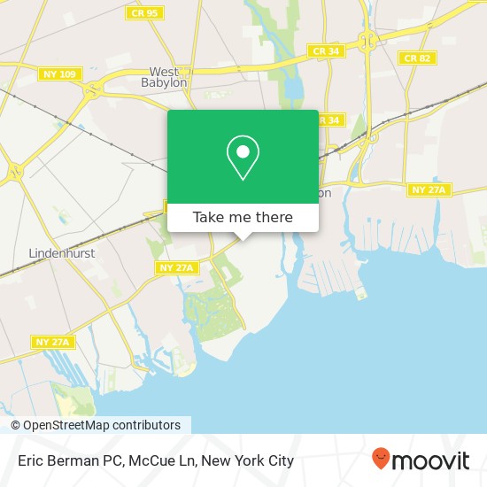 Eric Berman PC, McCue Ln map