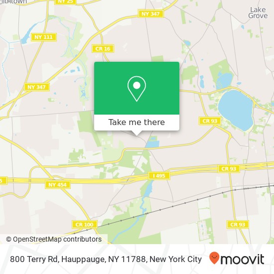 Mapa de 800 Terry Rd, Hauppauge, NY 11788