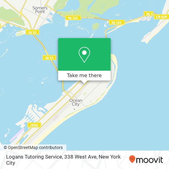 Logans Tutoring Service, 338 West Ave map