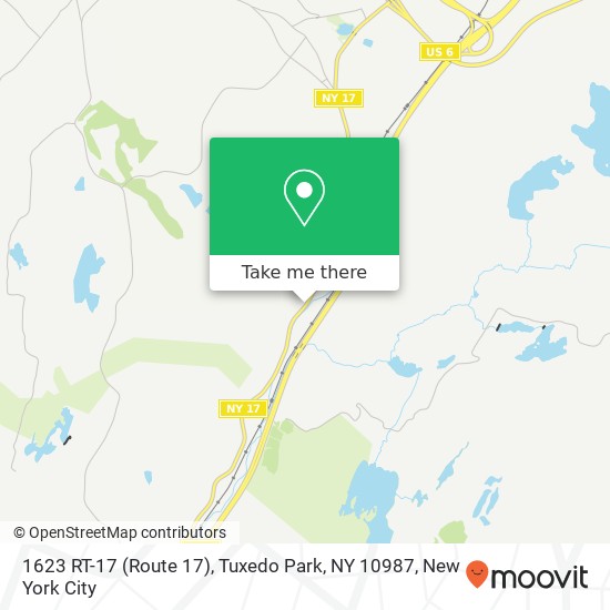 1623 RT-17 (Route 17), Tuxedo Park, NY 10987 map