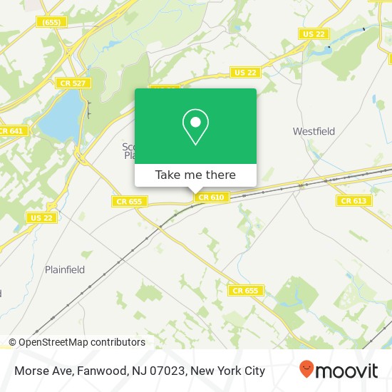 Morse Ave, Fanwood, NJ 07023 map