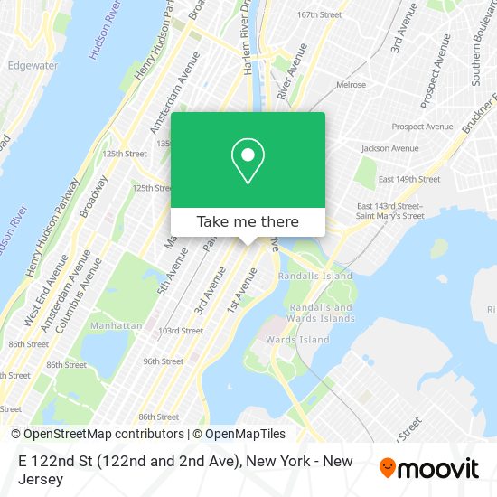 E 122nd St (122nd and 2nd Ave) map