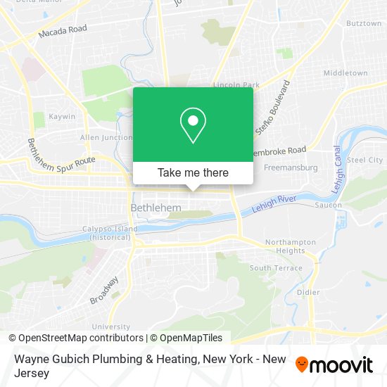 Wayne Gubich Plumbing & Heating map