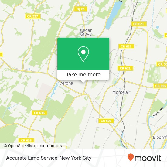 Accurate Limo Service map