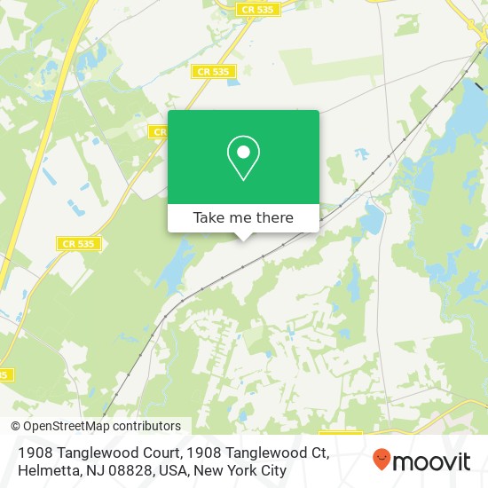 1908 Tanglewood Court, 1908 Tanglewood Ct, Helmetta, NJ 08828, USA map