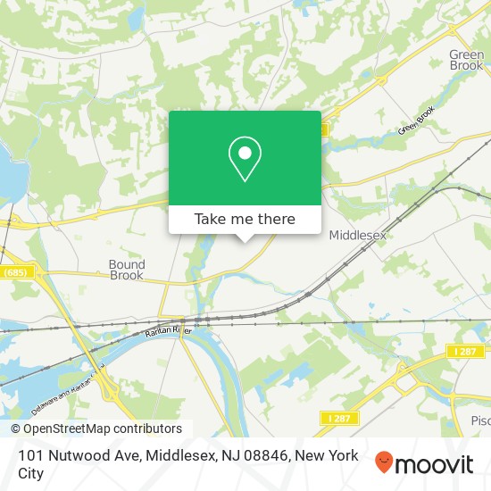 101 Nutwood Ave, Middlesex, NJ 08846 map