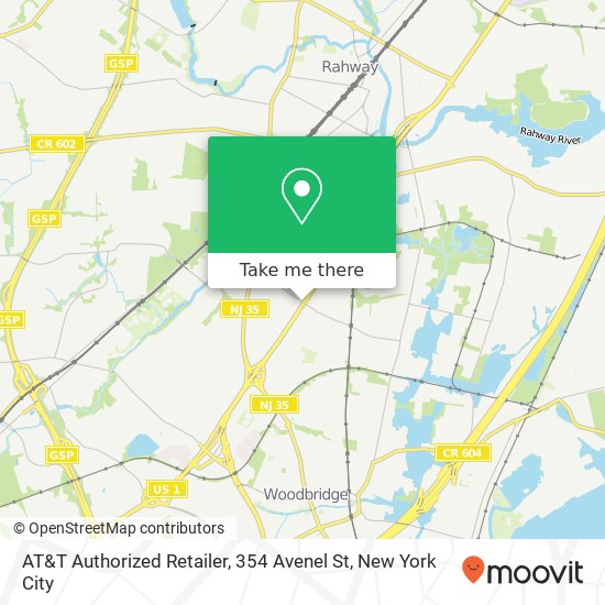 AT&T Authorized Retailer, 354 Avenel St map