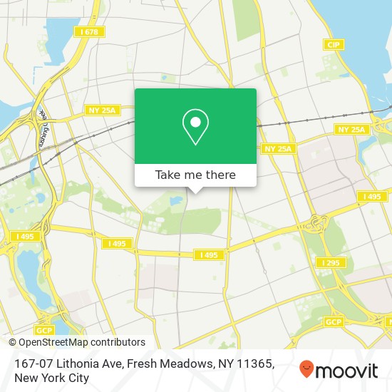 167-07 Lithonia Ave, Fresh Meadows, NY 11365 map