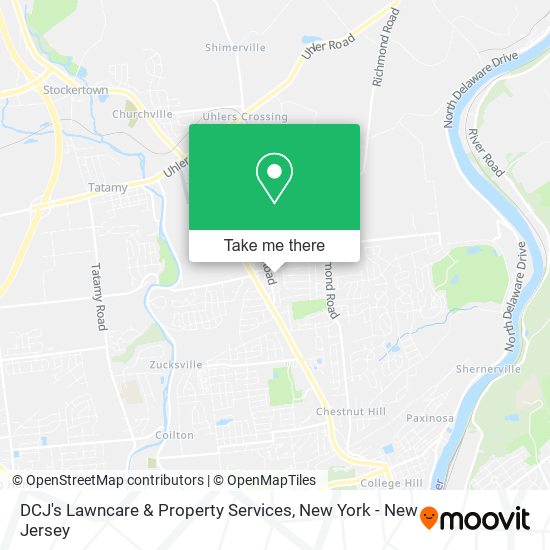 DCJ's Lawncare & Property Services map