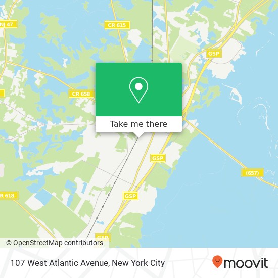 Mapa de 107 West Atlantic Avenue