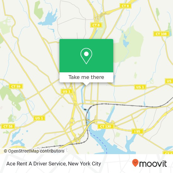 Mapa de Ace Rent A Driver Service