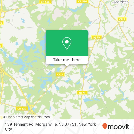 139 Tennent Rd, Morganville, NJ 07751 map