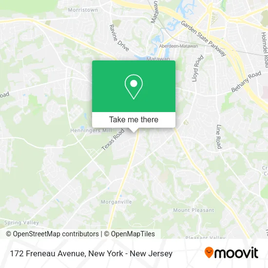 Mapa de 172 Freneau Avenue