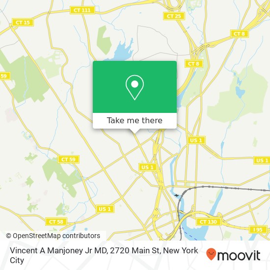 Mapa de Vincent A Manjoney Jr MD, 2720 Main St