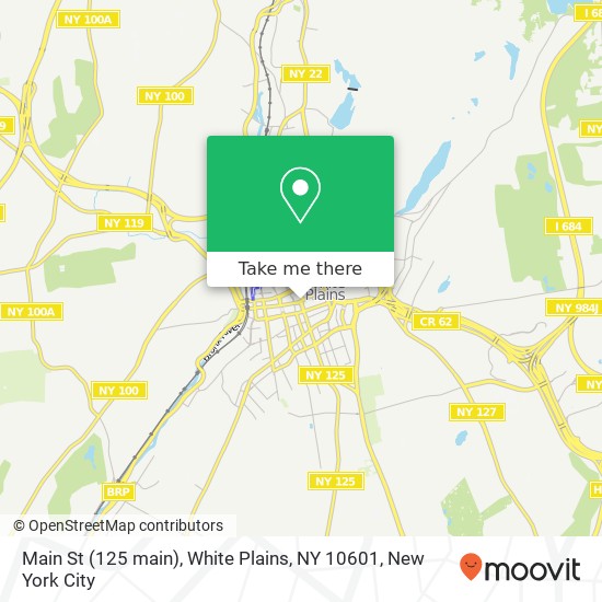 Mapa de Main St (125 main), White Plains, NY 10601