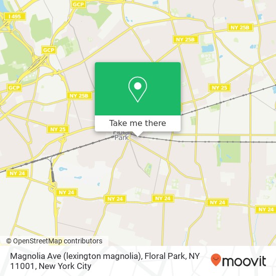Mapa de Magnolia Ave (lexington magnolia), Floral Park, NY 11001