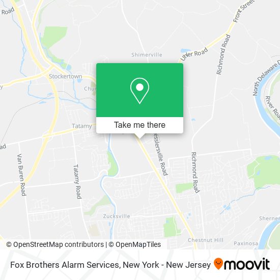 Fox Brothers Alarm Services map