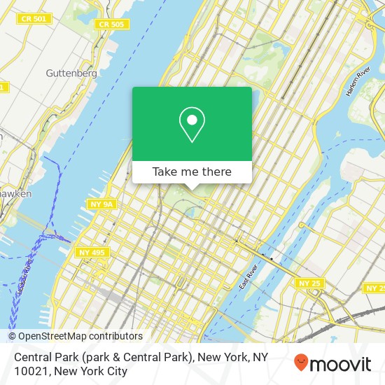 Central Park (park & Central Park), New York, NY 10021 map