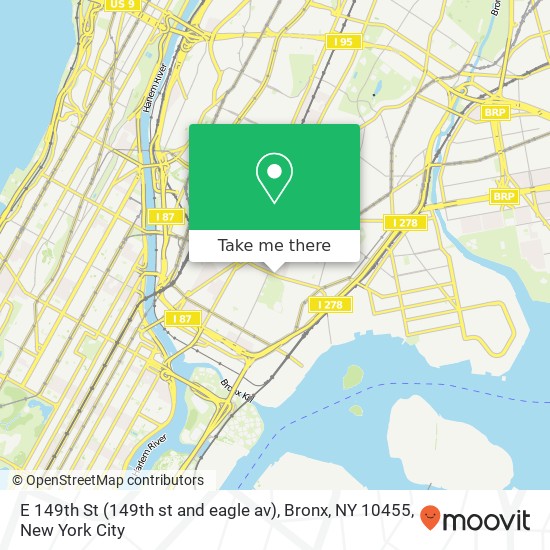 E 149th St (149th st and eagle av), Bronx, NY 10455 map