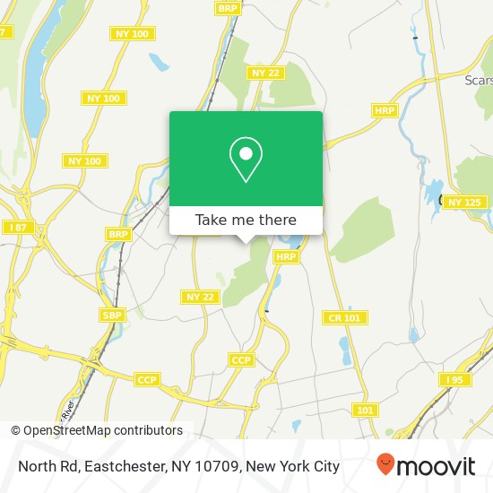 Mapa de North Rd, Eastchester, NY 10709
