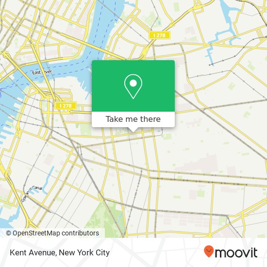 Kent Avenue, Kent Ave, Brooklyn, NY 11249, USA map