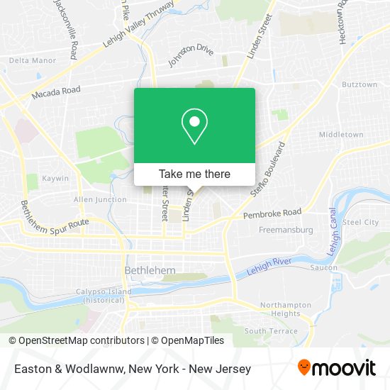 Mapa de Easton & Wodlawnw