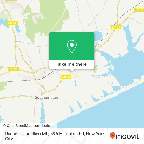 Russell Cancellieri MD, 596 Hampton Rd map