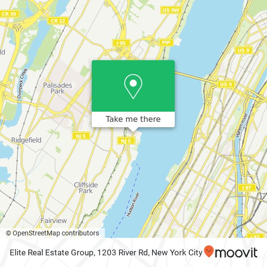 Mapa de Elite Real Estate Group, 1203 River Rd
