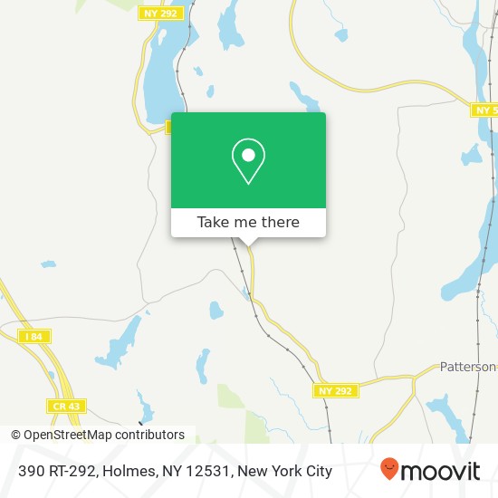 Mapa de 390 RT-292, Holmes, NY 12531