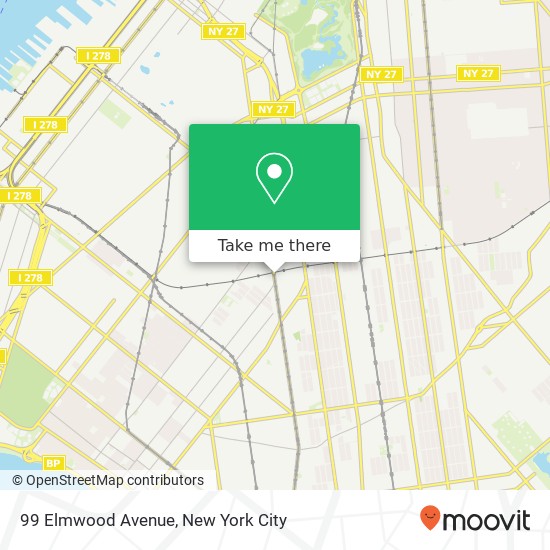 Mapa de 99 Elmwood Avenue, 99 Elmwood Ave, Brooklyn, NY 11230, USA