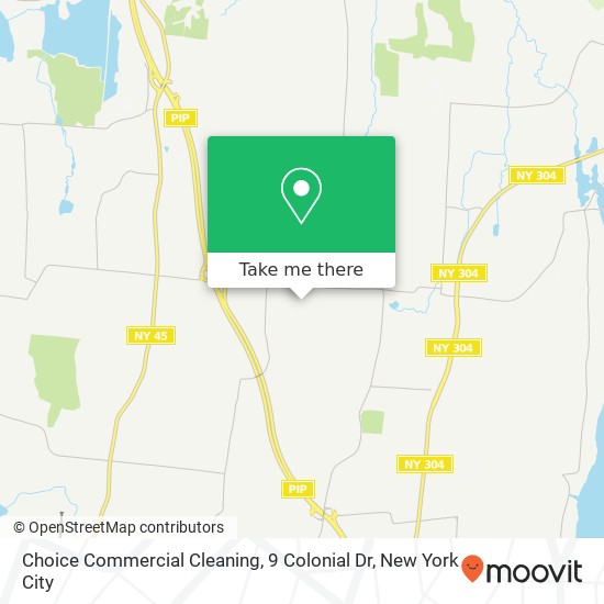 Mapa de Choice Commercial Cleaning, 9 Colonial Dr