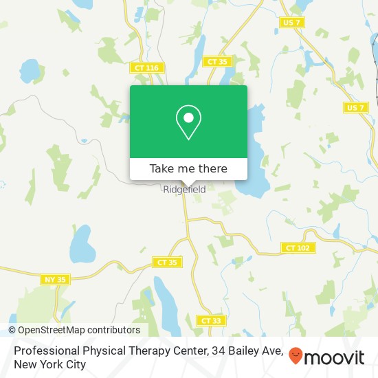 Professional Physical Therapy Center, 34 Bailey Ave map