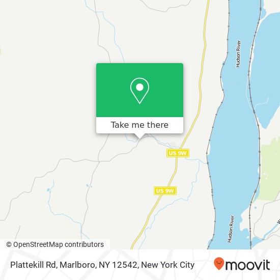 Mapa de Plattekill Rd, Marlboro, NY 12542