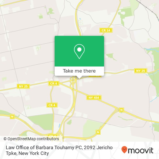 Law Office of Barbara Touhamy PC, 2092 Jericho Tpke map