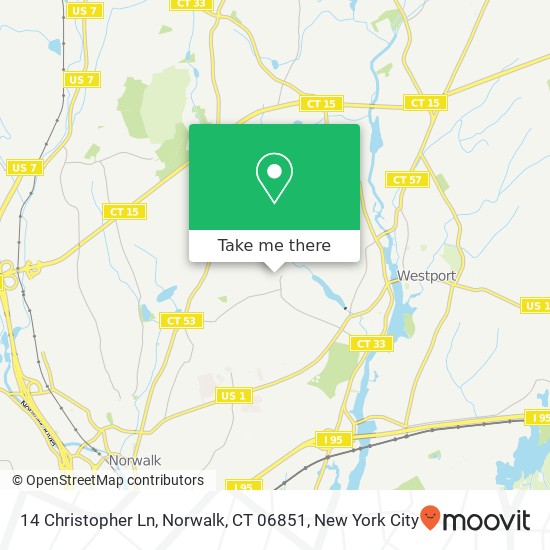 14 Christopher Ln, Norwalk, CT 06851 map