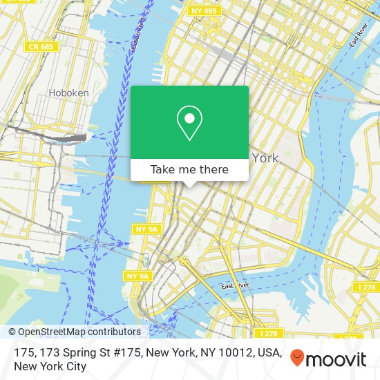 175, 173 Spring St #175, New York, NY 10012, USA map