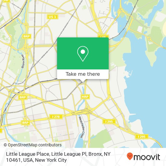 Little League Place, Little League Pl, Bronx, NY 10461, USA map
