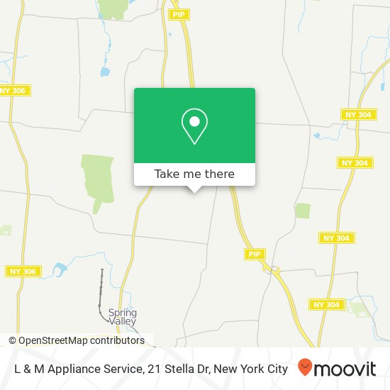 Mapa de L & M Appliance Service, 21 Stella Dr