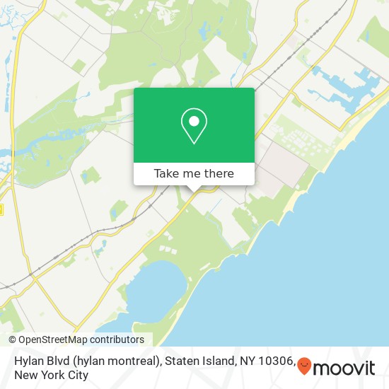 Mapa de Hylan Blvd (hylan montreal), Staten Island, NY 10306