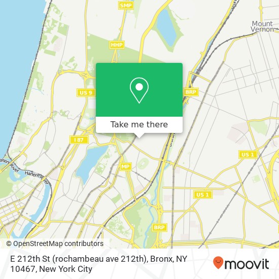 E 212th St (rochambeau ave 212th), Bronx, NY 10467 map