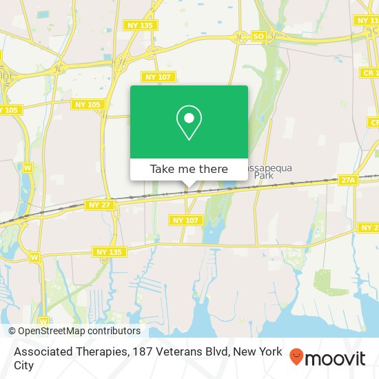Associated Therapies, 187 Veterans Blvd map