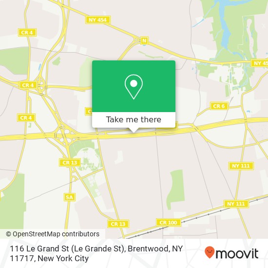 116 Le Grand St (Le Grande St), Brentwood, NY 11717 map